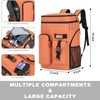 Insulated Cooler Backpack,33 Cans Multifunctional Double Deck Leakproof Cooler Bag