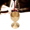 Gold Chalice Retro Embossed Style Thickened Brass Luxurious Elegant Luster