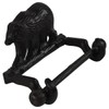 Treasure Gurus Black Metal Wall Mount Bear Toilet Paper TP
