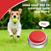 Soulchen 6 Pcs Dog Buttons for Communication Red Sliver Dog