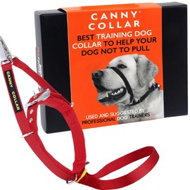 Canny Collar No-Pull Dog Collar - The Kind, Gentle Head Collar for Dogs| Dog Training Tool for Easier Dog Walking | Red - Size 7