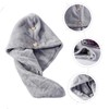 Baluue Hair Bonnets 2pcs Absorbent Hair Drying Cap Soft Microfibre
