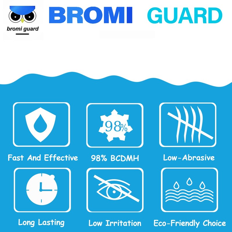 【10 lbs】 1-Inch Bromine Tabs, Chemical Sanitizer for Spas &