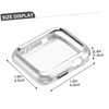 jojofuny Watch Case Magnetic Adsorption Protective Metal Frame Cover for