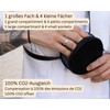 skaard Round Flat Bum Bag, Genuine Leather, Black, Removable Belt,