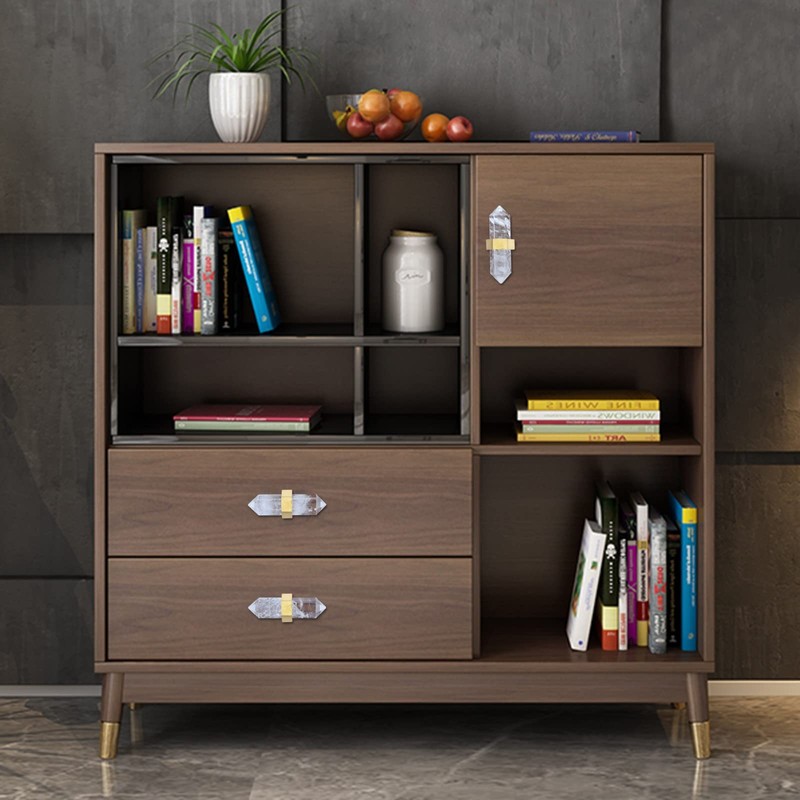 KYEYGWO Set of 2 Rock Crystal Healing Stone Point Furniture