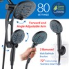 AquaCare As-Seen-On-TV High Pressure Handheld/Rain 80-mode 3-way Shower Head Combo