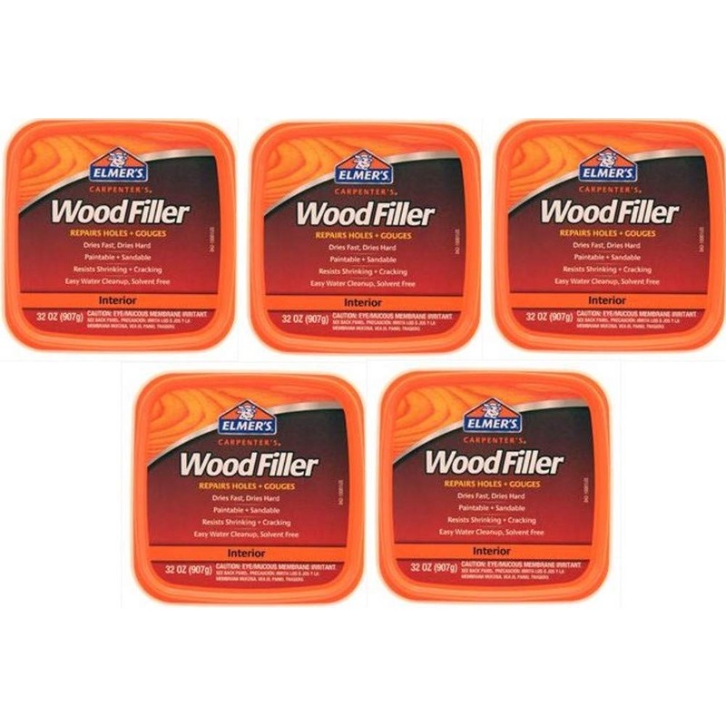 Elmer's E842L Carpenter's Interior Wood Filler; 32 Ounce; Ideal for