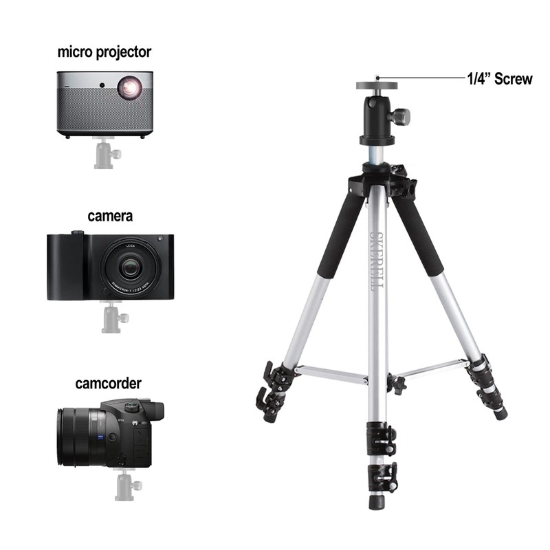 SKERELL Projector Stand Tripod Adjustable: Universal Laptop Standing Height from
