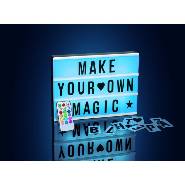 EASYmaxx EASYmaxx LED Leuchtkasten mit Farbwechsel | 173 Buchstaben mit