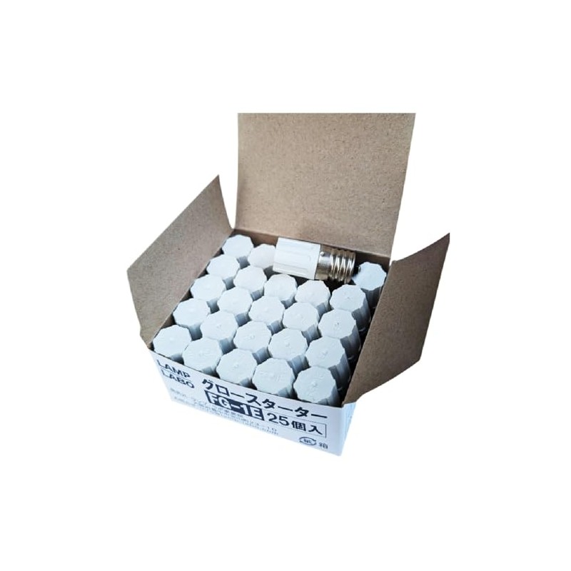 [Lighting Tubes] FG-1E Base E17 25 Pieces FG1E FG/1E Glow
