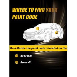 Machine Gray Metallic(46G) Touch Up Paint Compatible with Mazda, Exact Match Car Paint Pen Automotive Scratch Repair Remover Kit Quick & Easy Solution for Vehicle Chips and Nicks