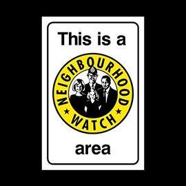 This is a neighbourhood watch area Plastic Sign with double sided fixing tape - Security/Street Warning/CCTV (MISC69)