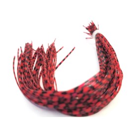 Big Hit Fly Co RUBBER SILICONE LEGS - Fly Tying Material - 7 Colors Available - Sili Legs - NEW - Red/ Black Barred