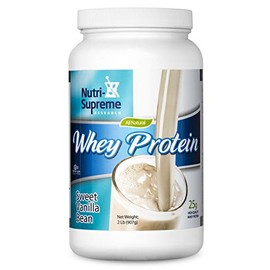 Nutri Supreme Whey Protein Powder Sweet Vanilla Bean 25 g - 2 LB