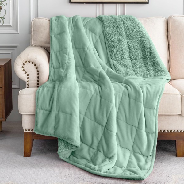 Uttermara Weighted Blanket Queen Size 15lbs 60x80 inches with Soft
