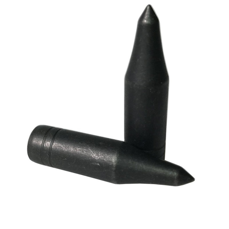 24pcs 8mm Archery Hunting Tips Arrows Broadheads Target Point Arrowheads(Black)