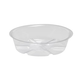 Rocky Mountain Goods Clear Plastic Plant Saucer Drip Tray - 4-inch - Indoor and Outdoor Plant Tray for Pots - Protects Floors from Warping and Water Rings - Clear Color Blends in (Pack of 10)