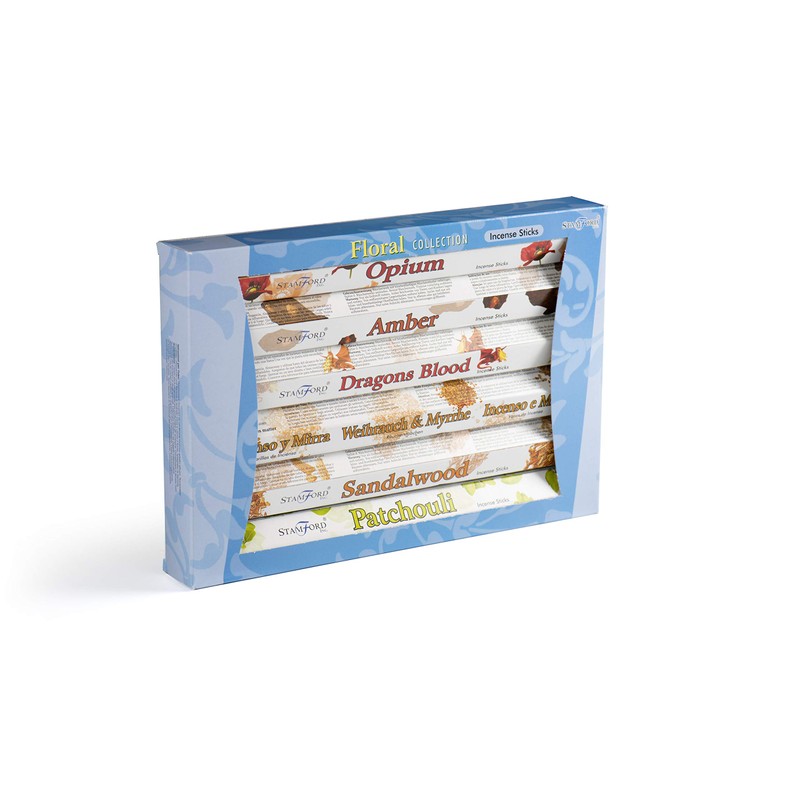 Stamford 37321 Floral Variety Set Incense 6 Packs x 20