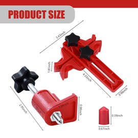 DACIRTY 9 PCS Engine Twin Camshaft Timing Tool, Bumped Non-slip Compact Construction Timing Locking Camshaft Sprocket Clips, Portable Repair Accessories, Suitable for Most Cars (Red)