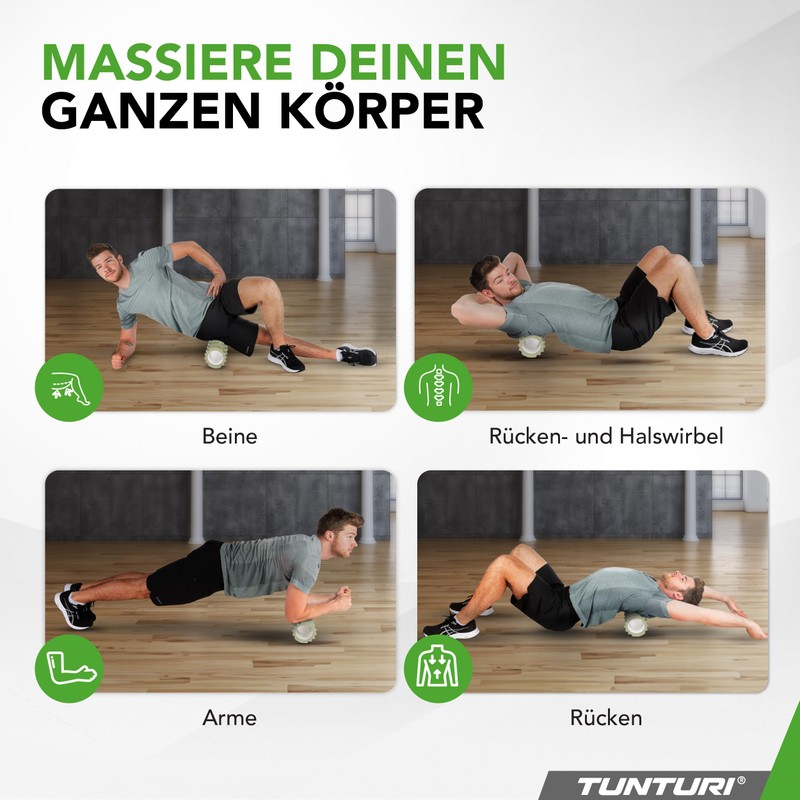 Tunturi Yoga Grid Foam Roller - Back Spine Roller -