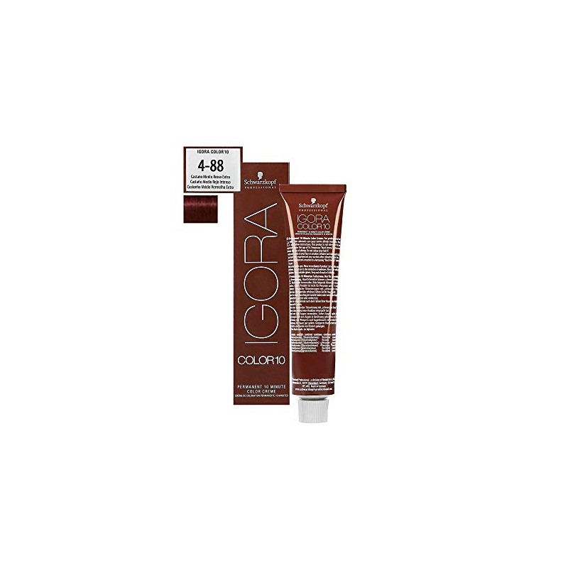 Schwarzkopf Professional Igora Color10 Permanent Hair Colour 4-88 Medium Brown