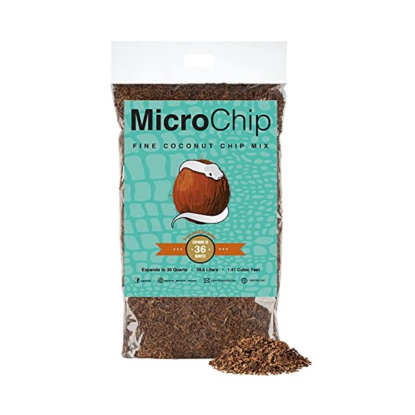 Microchip Coconut Substrate for Reptiles Loose Fine Coconut Husk Chip