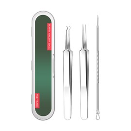 Sae Ro Acne Pimple Remover Extractor Tweezer Set