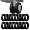 DGMDGS 16 Pack Upgrade Luggage Wheel Covers, Silicone Protective Cover