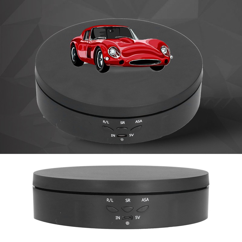 145mm 360° Round Auto Rotating Display Stand 3 Speed Control