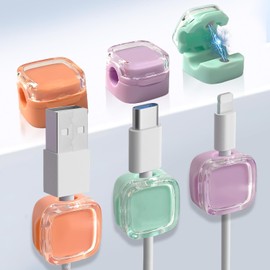 6 Pcs Magnetic Cable Clips, Clips Cable Tidy Clip Cable Holders Wire Holders for Cables Magnetic Cord Holder for Home Office Desk Use (Mixed)