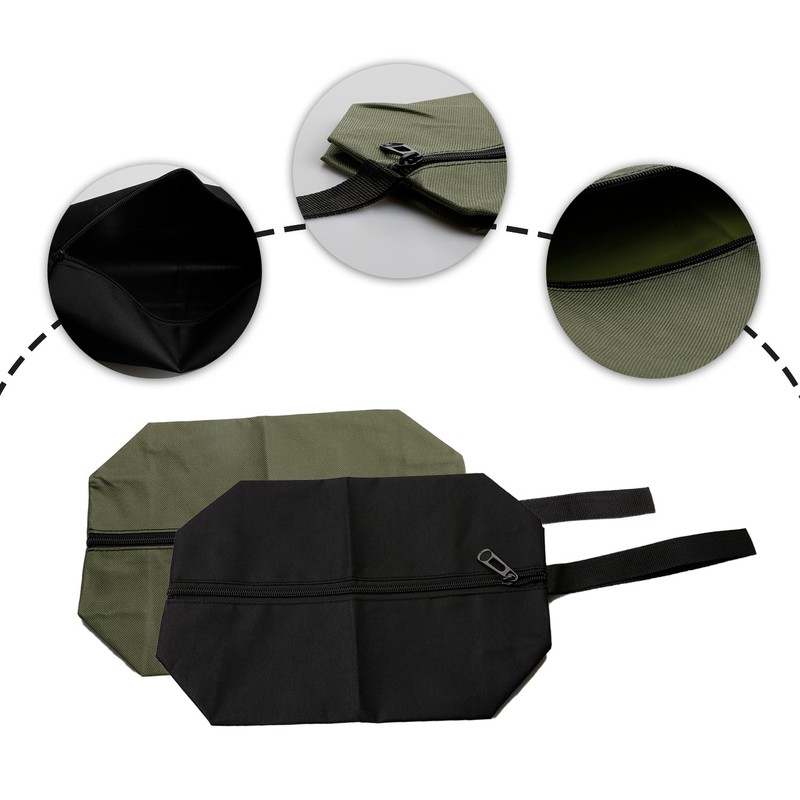 Rumyve2pcs Multi-Purpose Zipper Small Tool Bag,Waterproof Tool Bag Zipper Tool