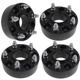 (4) Black Hubcentric 5x5 Wheel Spacers 38mm 1.5" Fits Jeep Grand Cherokee SRT8 Dodge Durango Wrangler JL JLU