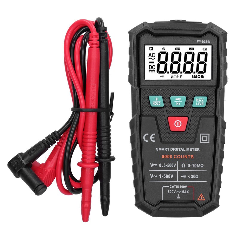 Digital Multimeter Full Automatic AC DC Voltage Resistance Tester for