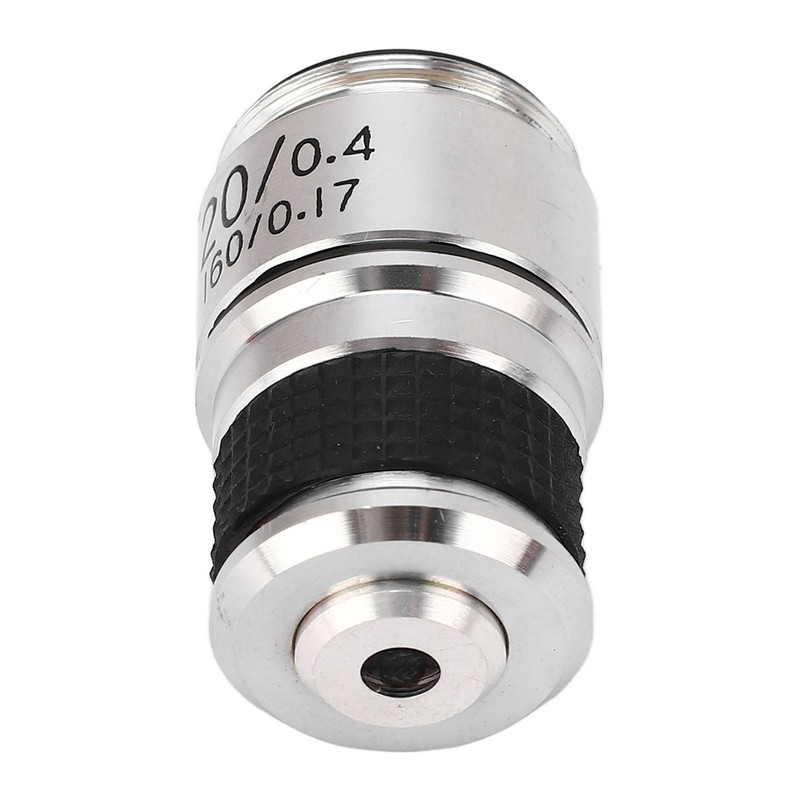 Microscope Objective Lens 20X Brass Chrome Plated RMS Interface Microscope