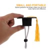 DOITOOL 4 Pieces Pet Graduation Cap Rabbit Graduation Cap Mini