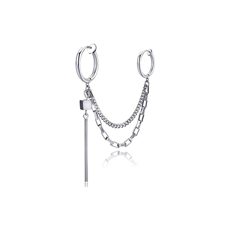 BTS style earrings j-hope model chain earrings fake earrings popular