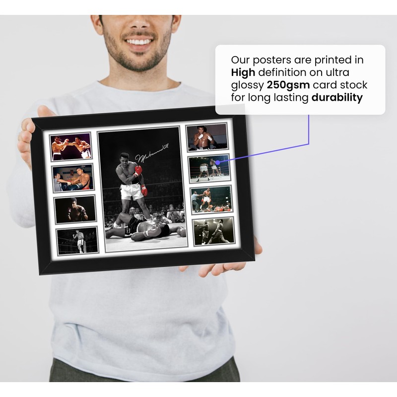 Muhammad Ali Signed Poster Print- Limited Edition Autograph Fan Gift