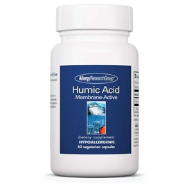 Allergy Research Group Humic Acid Supplement - Immune System Support, Humic Acid for Humans, 750mg Humic Minerals, Membrane-Active, Vegetarian Capsules - 60 Count
