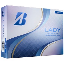 Bridgestone LADY Golf Balls, 2025 Model, 12 Balls, White L5WXJ