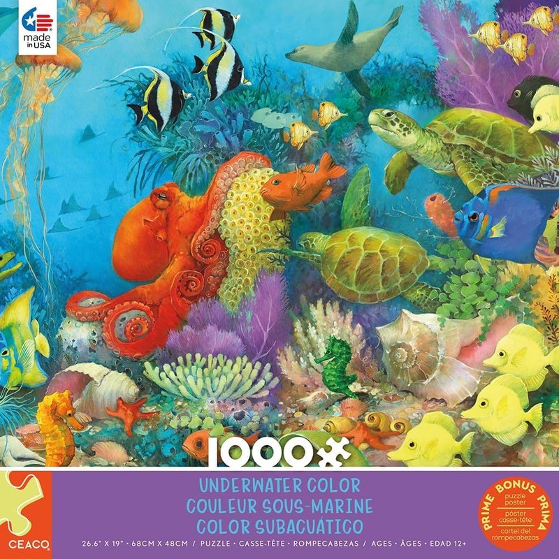 Ceaco - Underwater Color - 1000 Piece Jigsaw Puzzle