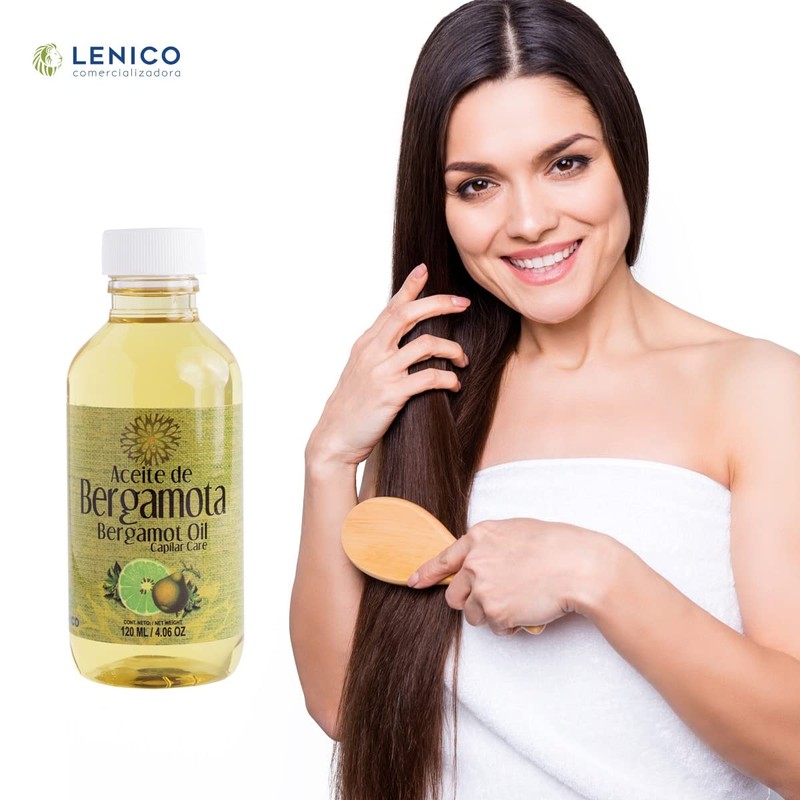 3 Aceites de bergamota 120 ml marca Lenico Estimula Crecimiento