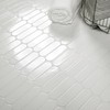 MSI Bianco Glossy Ellipse Glossy Glass Mosaic Wall Tile for