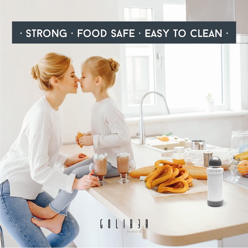 GOLIBER Churro Maker Machine - 8 Different Nozzle for Churros