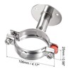 sourcing map Wall Mount Ceiling Mount Pipe Support, 304 Stainless