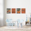 ETVISO Fall Wall Art Prints Set of 4, Autumn Pumpkin
