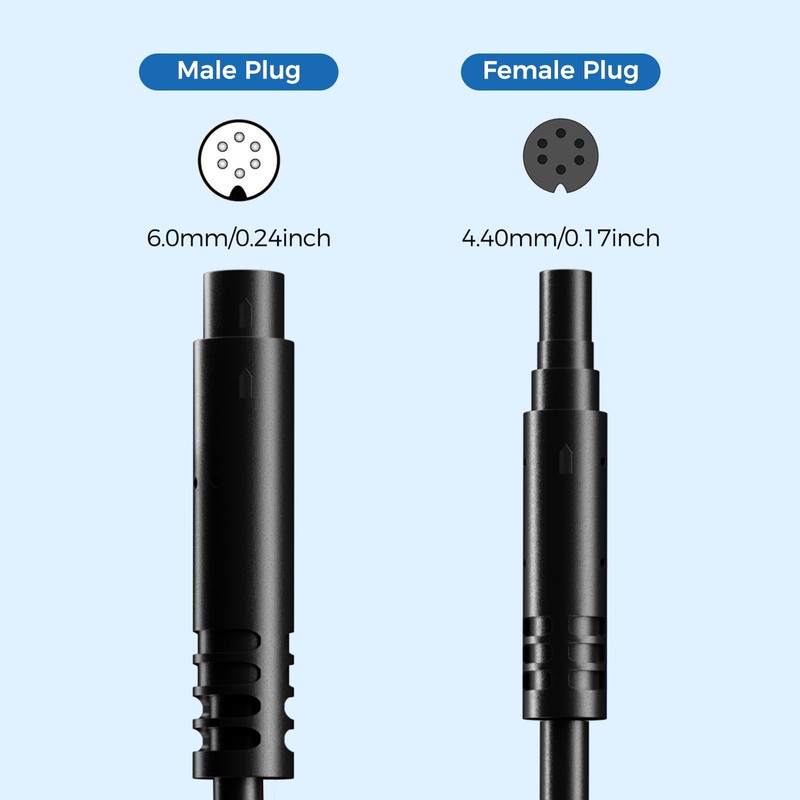 AZDOME 20ft Extension Cable 6 Pin for M550, M550 Max