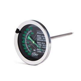 CDN Ovenproof Meat Thermometer – Glow Dial | ProAccurate® | Waterproof | 2" Dial | For Roasting, Poultry, Beef | Recalibratable | Easy-Read | IRM200-GLOW
