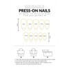 MouyouGlow Press on Nails Kurz,Almond Rosa 3D Bubble Blumen Floral