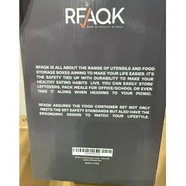 RFAQK 60-Piece Large Food Storage Containers Set Leakproof BPA-Free Plastic Snap Lid